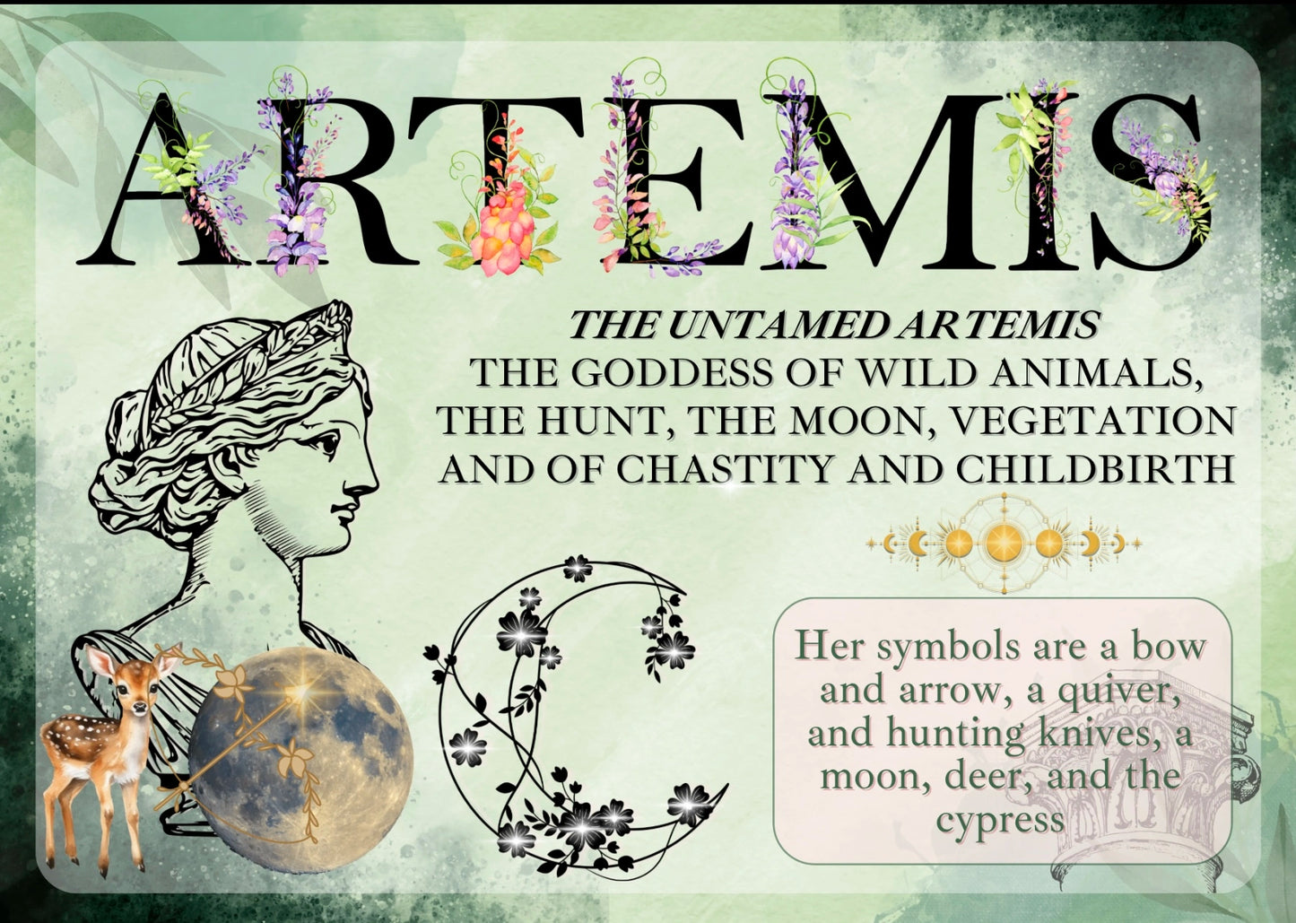 Artemis und Apollo Ohrringe