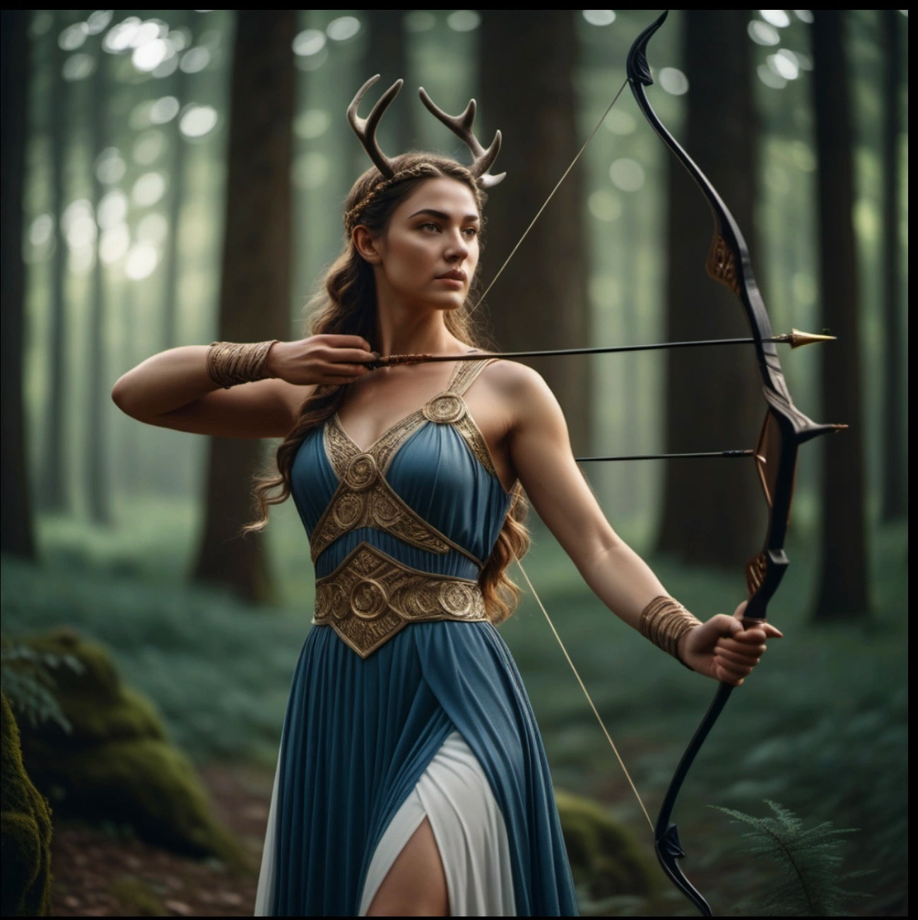 Artemis und Apollo Ohrringe