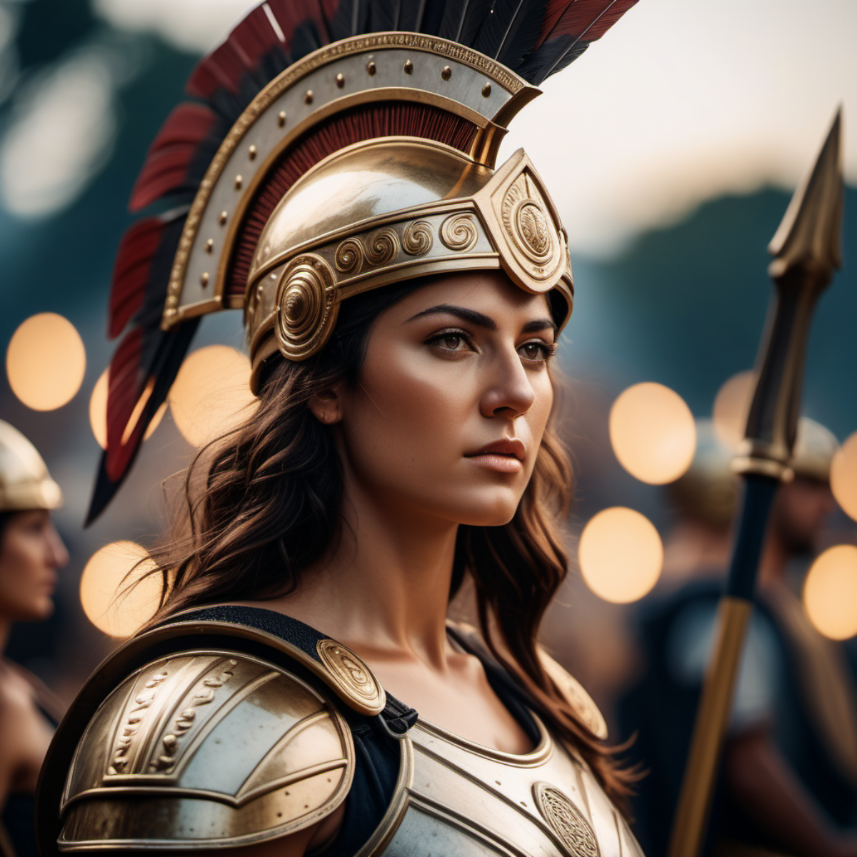 Roségoldene Feder – Athena-Halskette