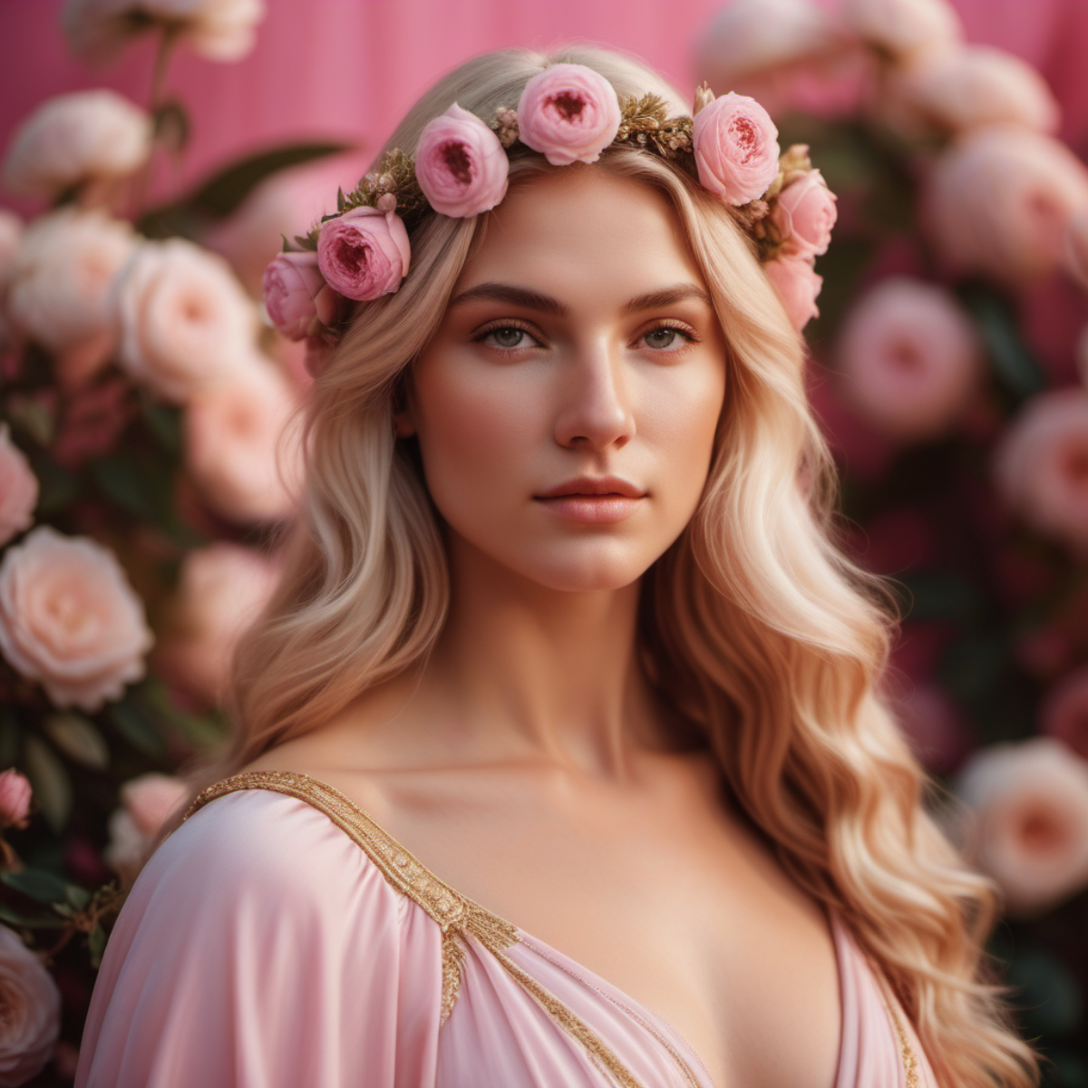 Rosenquarz-Herztropfen – Aphrodite-Ohrringe