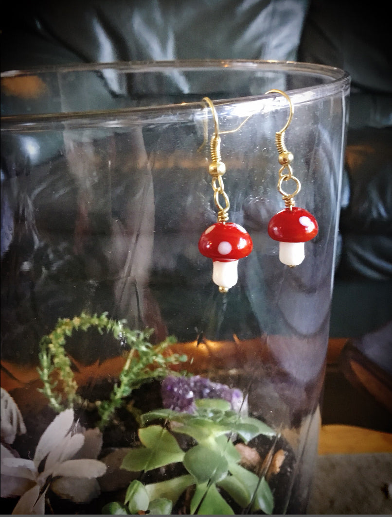 Mushroom Earrings