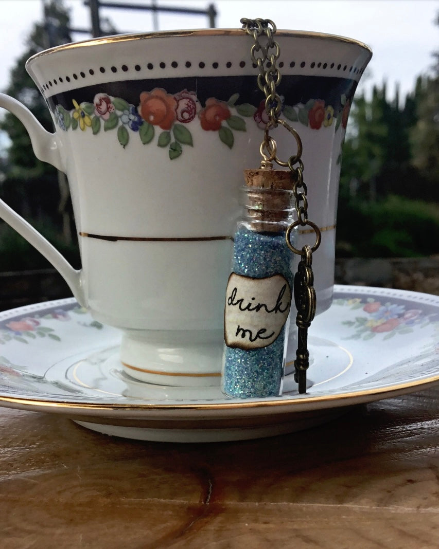 Drink Me and Eat Me Necklaces