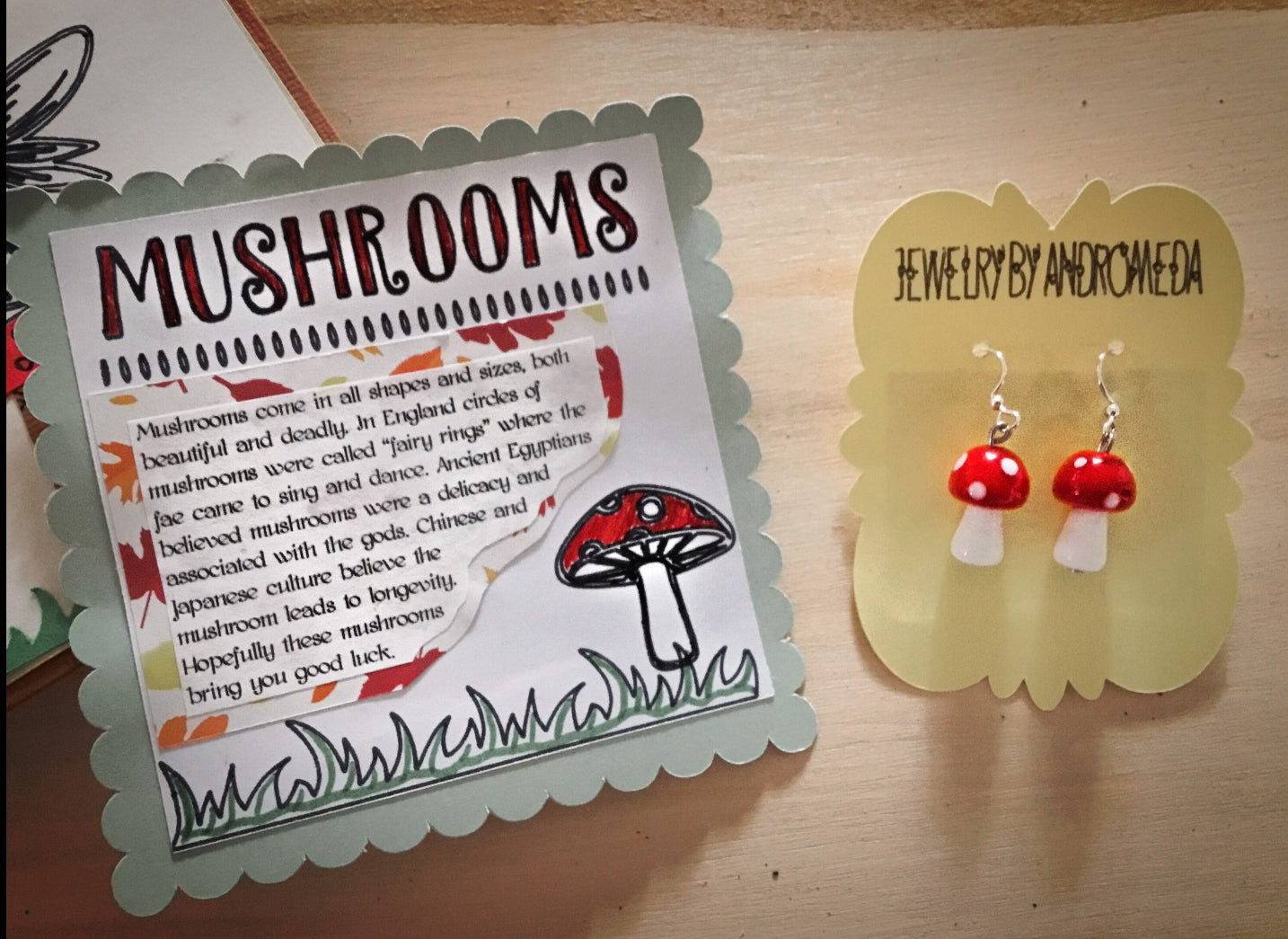 Mushroom Earrings