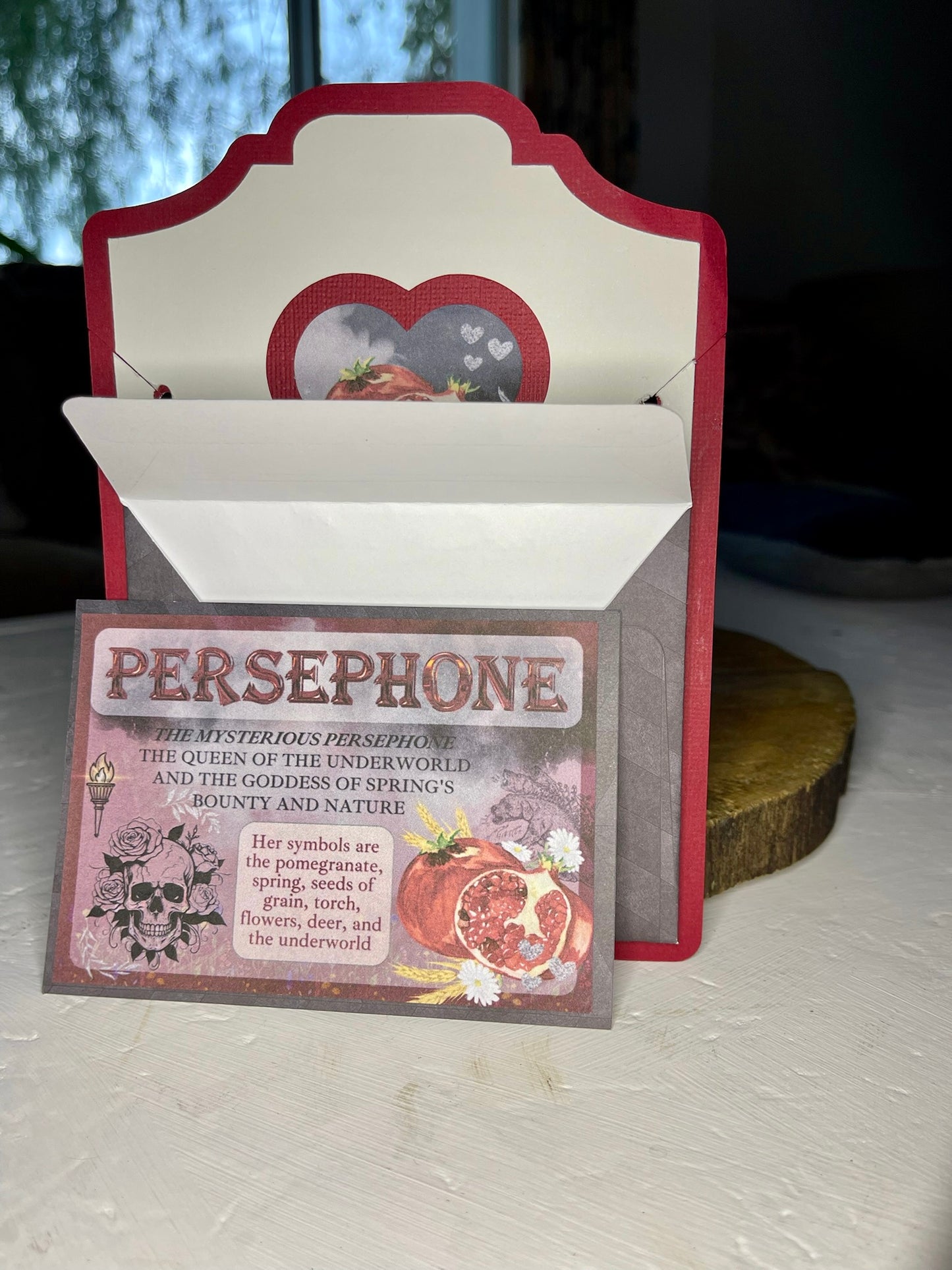 Göttinnen-Halsketten-Set – Persephone: Granatstein