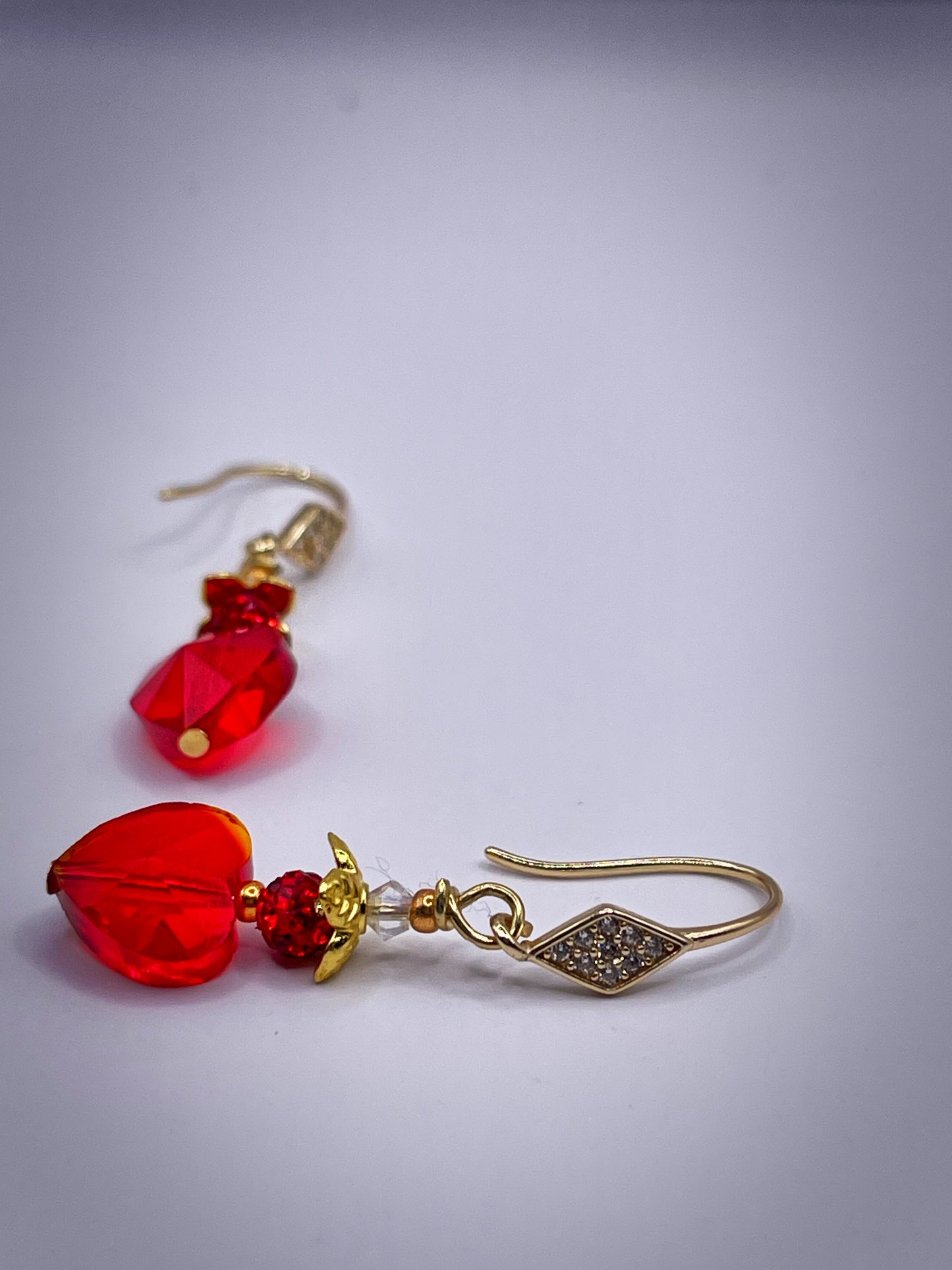 Red Queen Heart Earrings