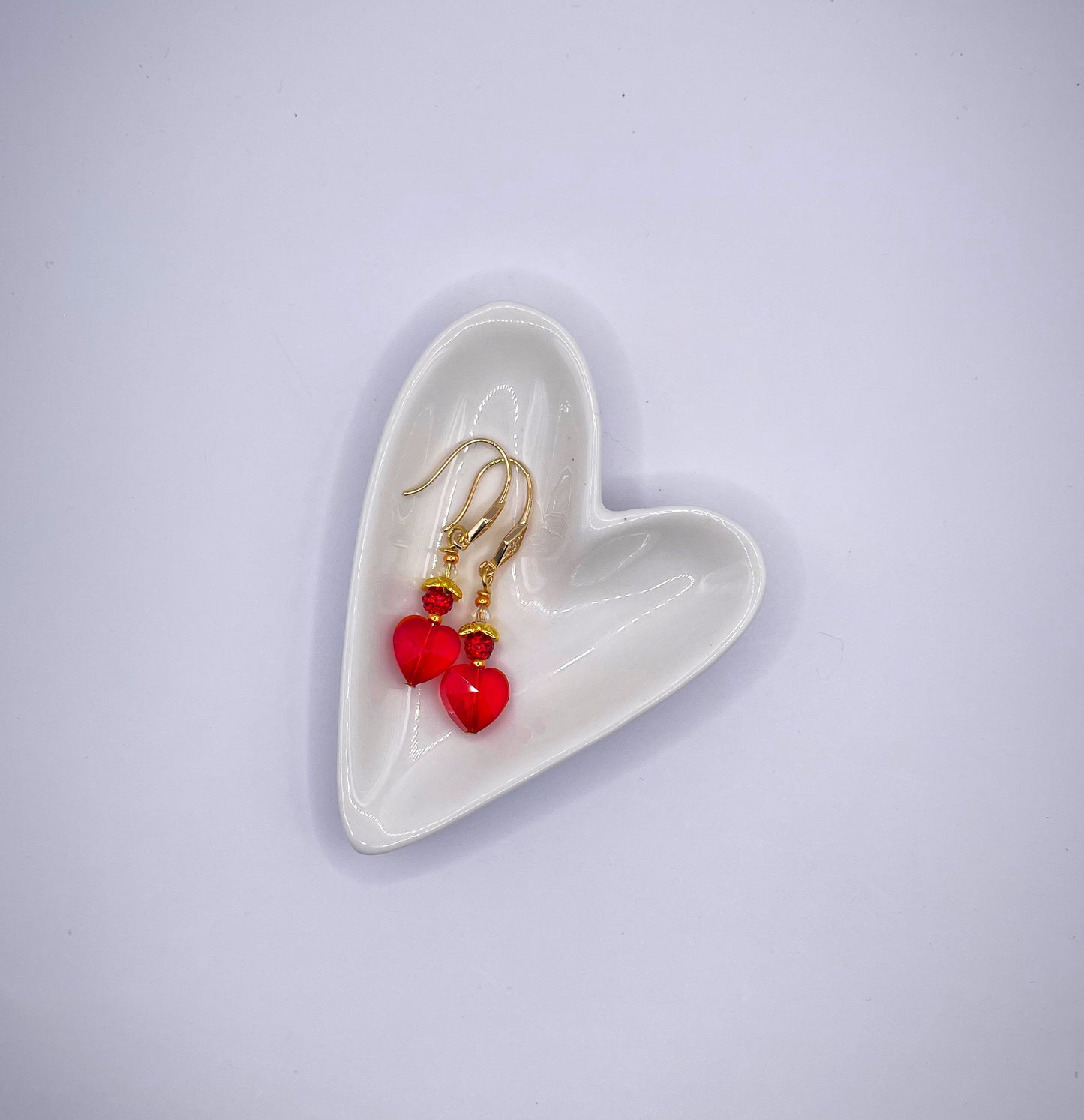 Red Queen Heart Earrings