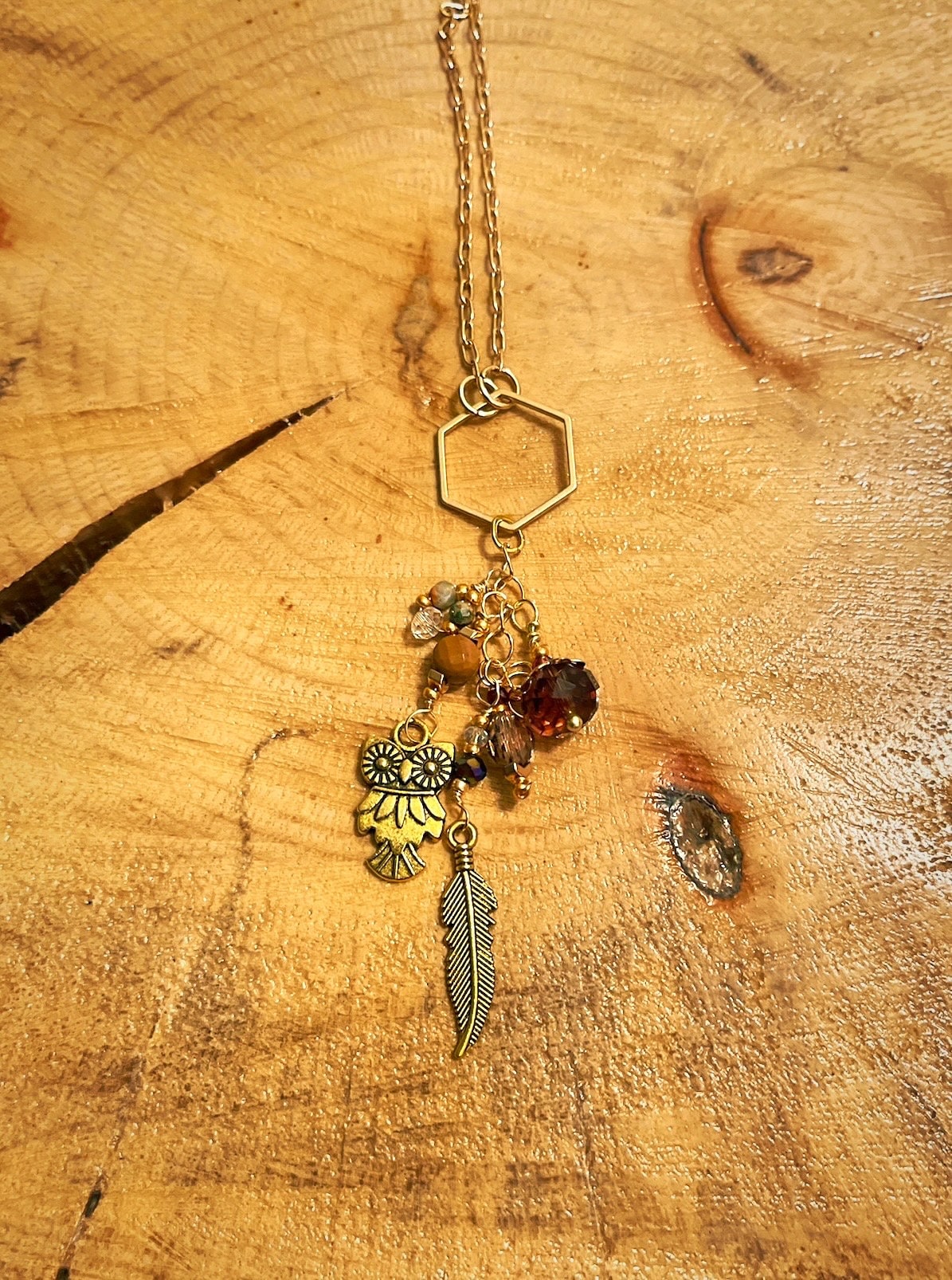 Owl Pendant - Athena : Goddess of Wisdom